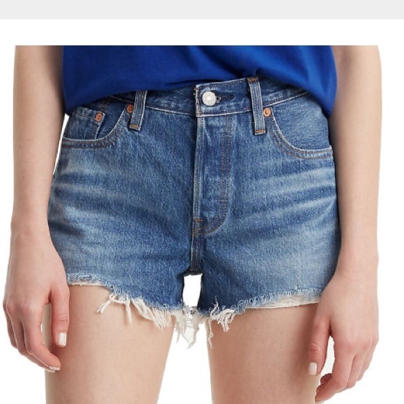 Nwot Levi 5 Cutoff Shorts Indigo Avenue 